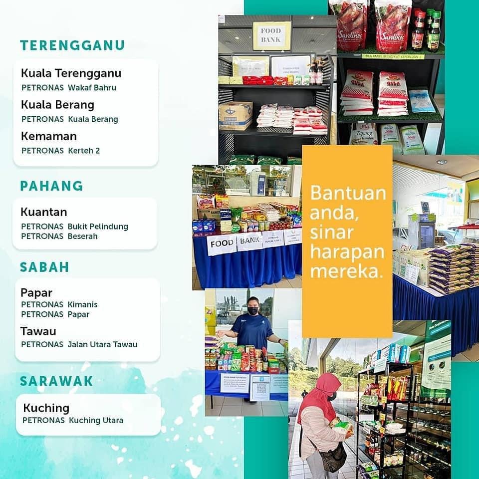 Bendera Putih Bantuan Makanan Keperluan Asas
